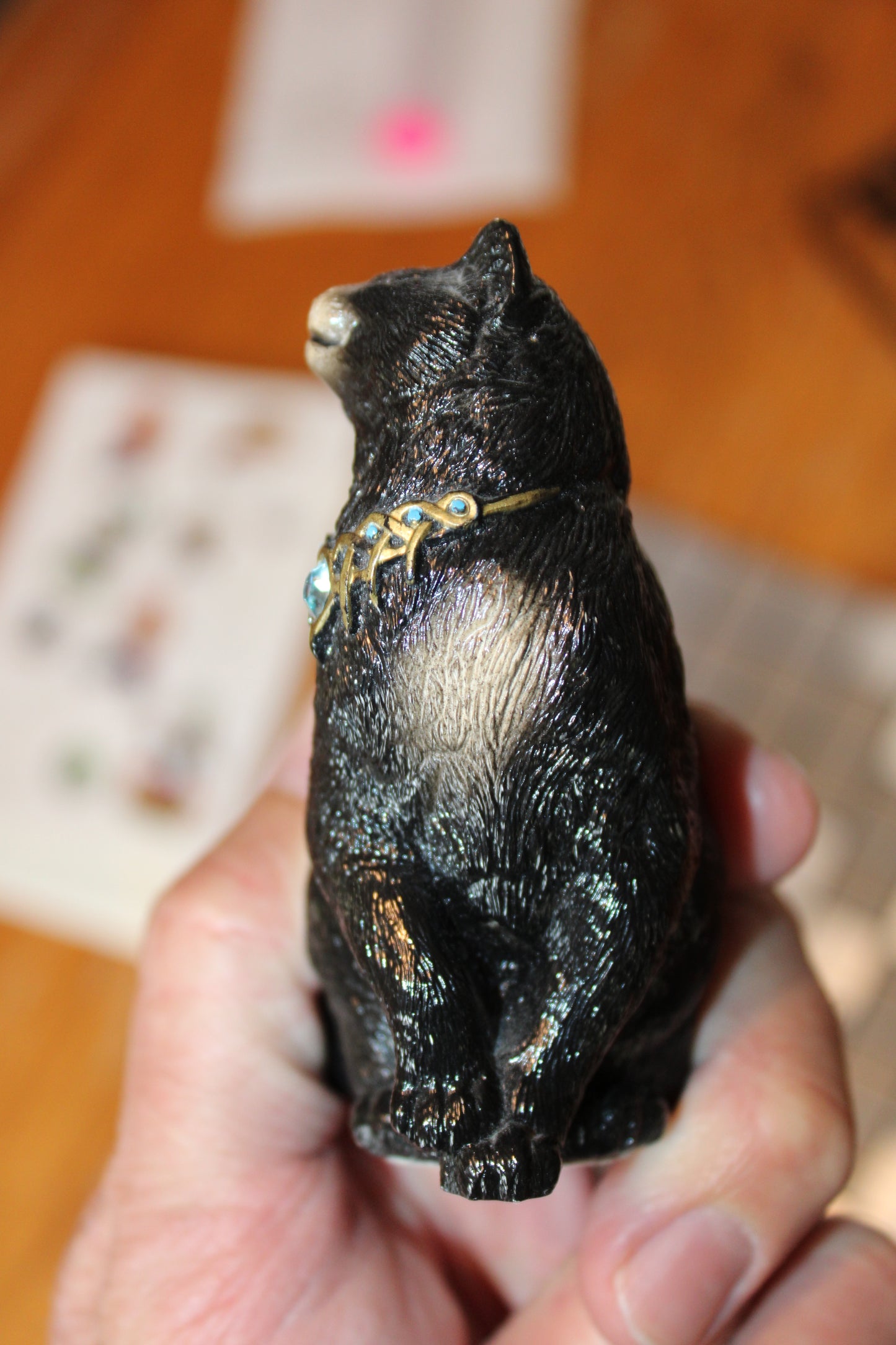 Windstone Editions ~ Black Flap Cat Pena -  Bat Dragon Wing