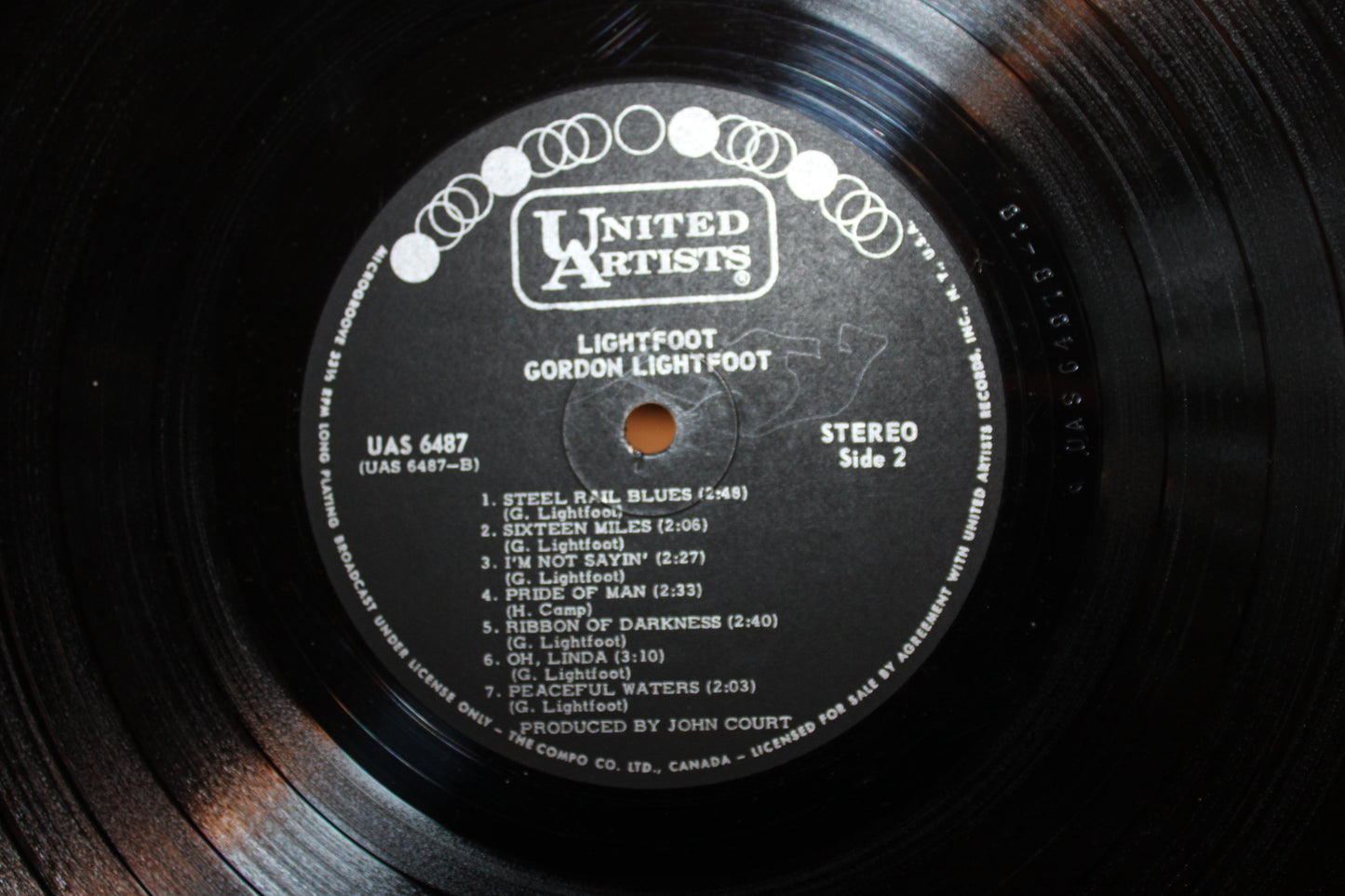 Gordon Lightfoot Debut 1966 vinyl record