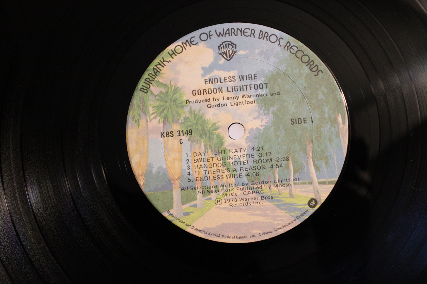 Gordon Lightfoot – Endless Wire Warner Bros. Records – KBS 3149 vinyl record from 1978