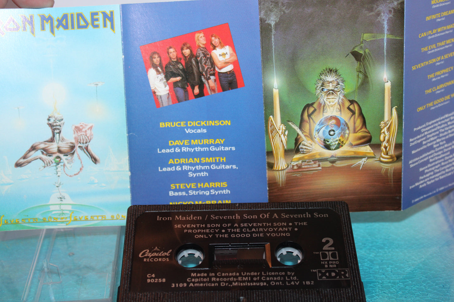 Iron Maiden Seventh Son Of A Seventh Son - vintage cassette tape C4 90258