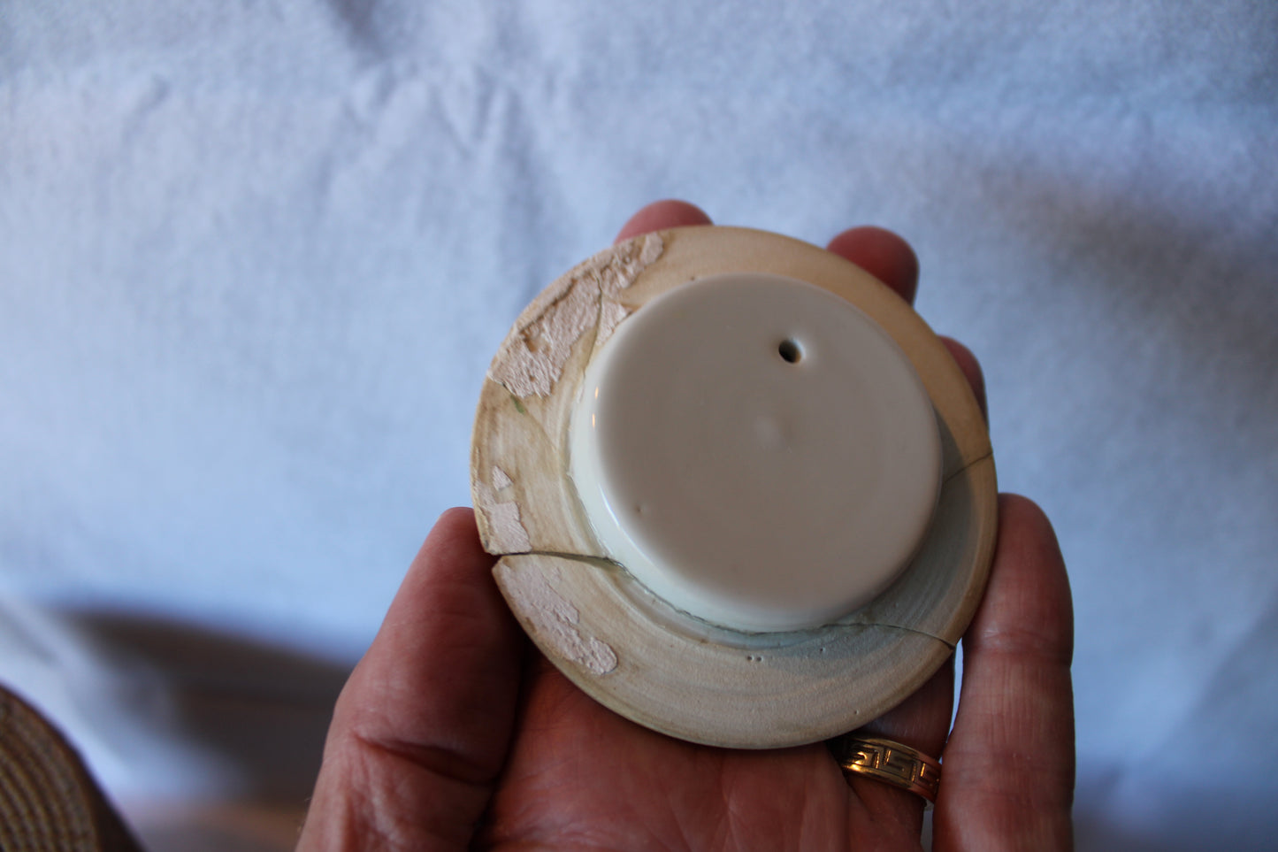 Early Chinese Teapot & Basket - Famille Rose - Jiangxi Zhen Pin Porcelain