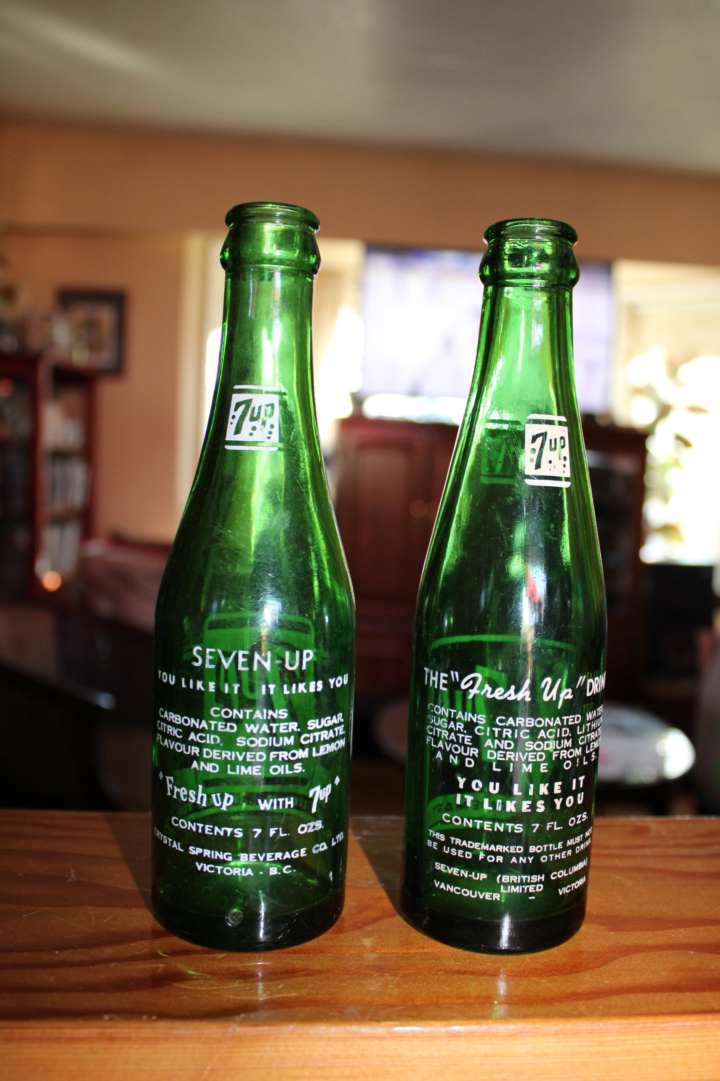 Rare Soda Bottles 'You like it it likes You" 7 UP 50s & 70s Seven Up