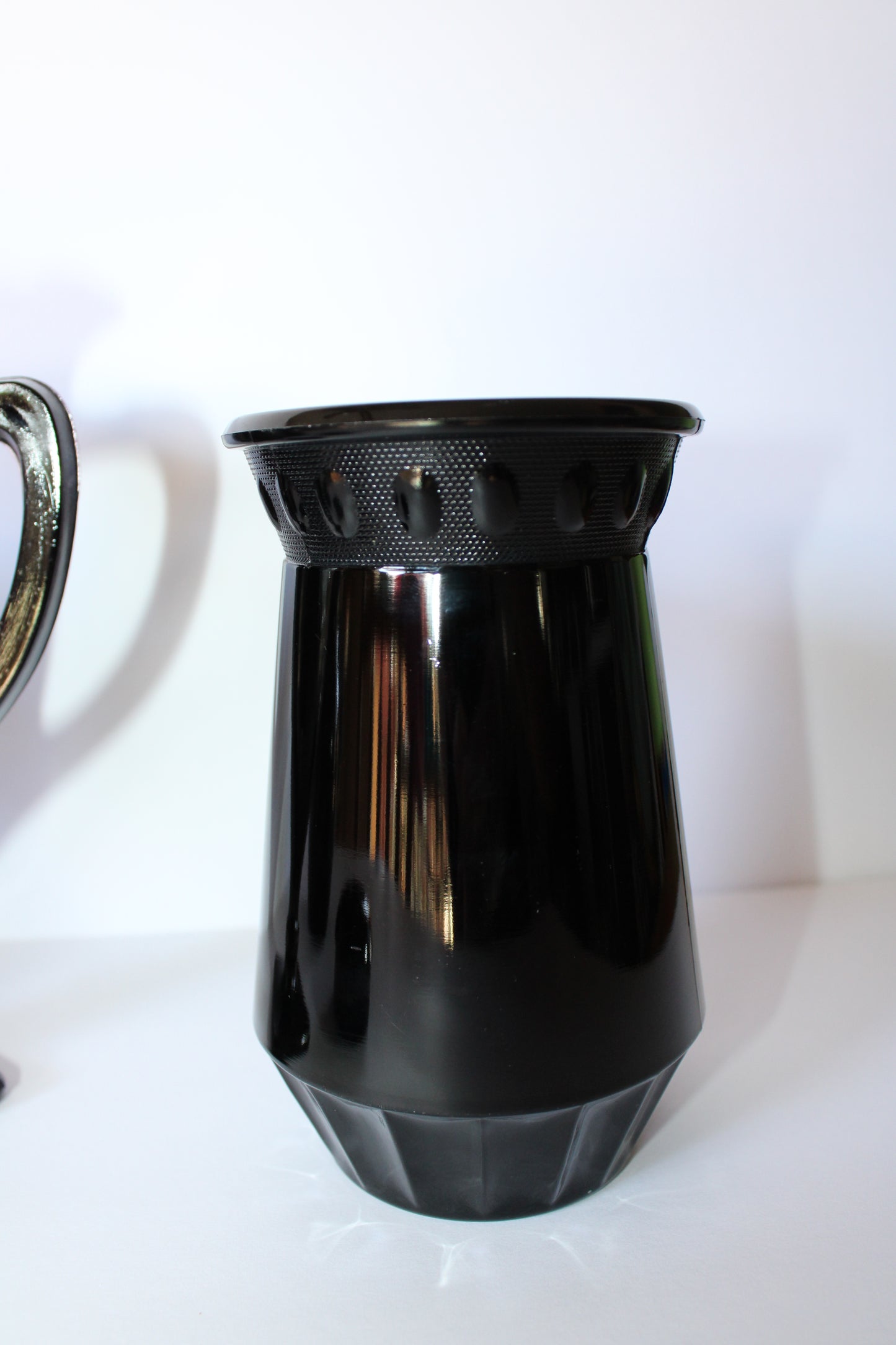 Black Amethyst Glass Collection Vintage L.E. Smith