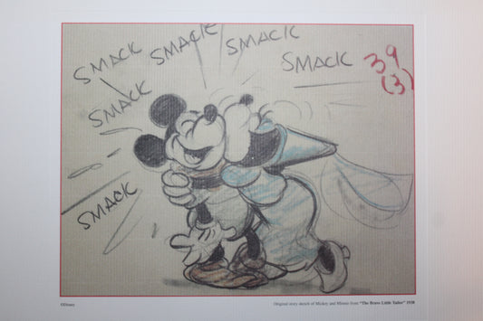 Sketch The Brave Little Tailor 1938 Mickey Mouse Smack 39 / 3