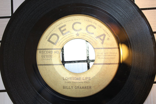 GOLD label DECCA G21032 Billy Grammer Lonesome Life / Wabash Cannon Ball