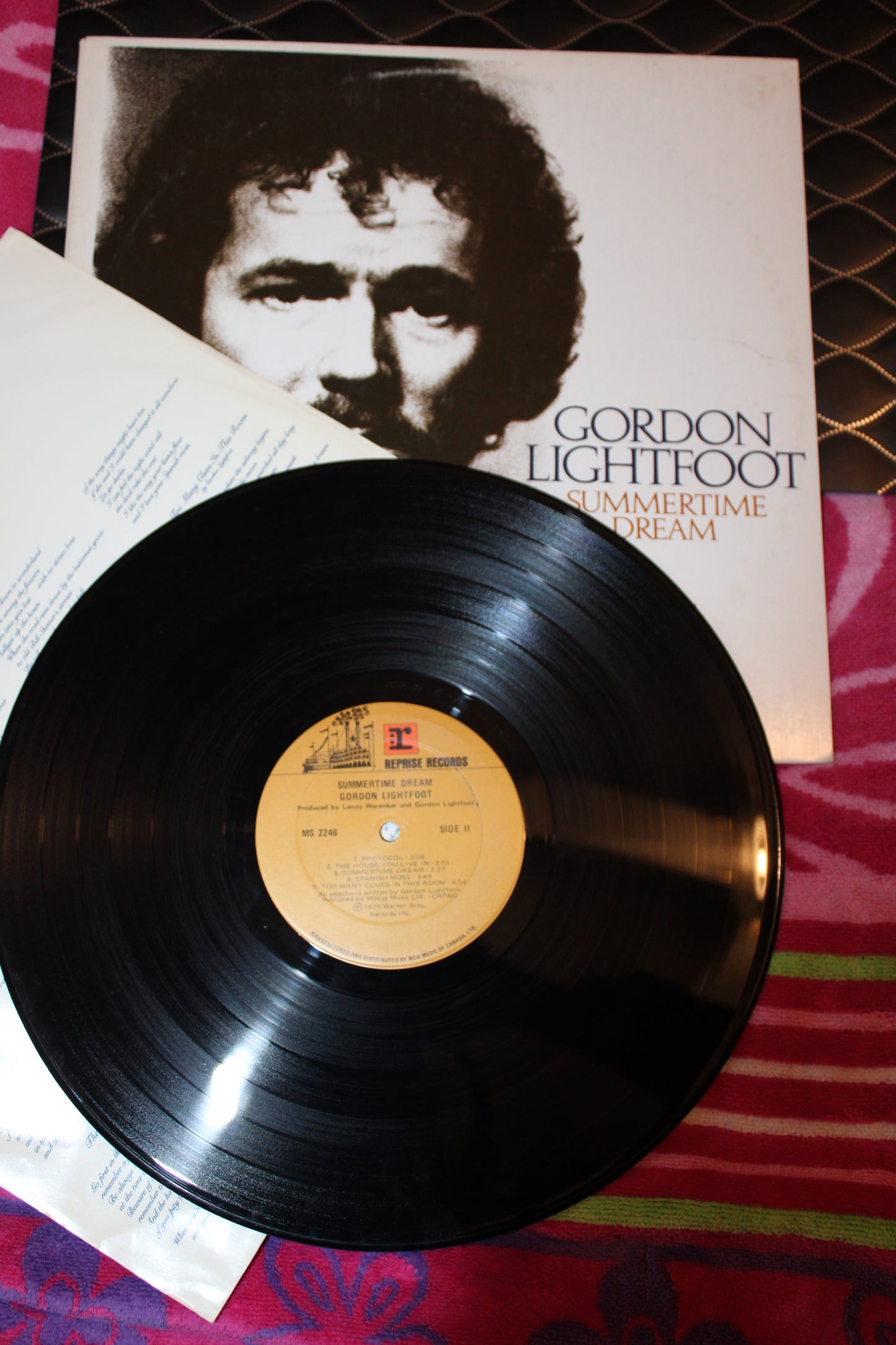 Gordon Lightfoot – Summertime Dream Reprise Records – MS 2246 vinyl record