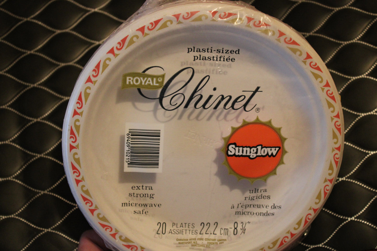 Sunglow Royal Chinet plates 20 count sealed in package Retro 80s