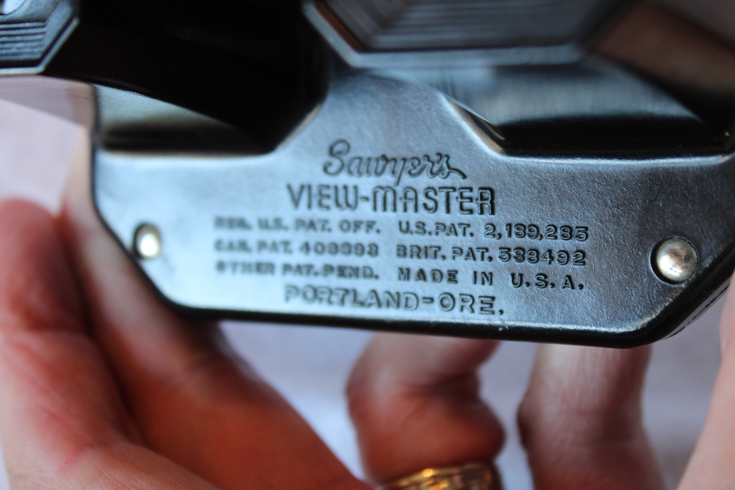 View-Master Stereoscope * 1950s Sawyer's ~ Portland Oregon ~ Made in the U.S.A.