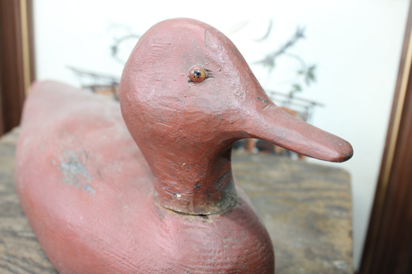 Hand carved Duck Decoy ~ Old - Wood Decoy - Rustic Decor