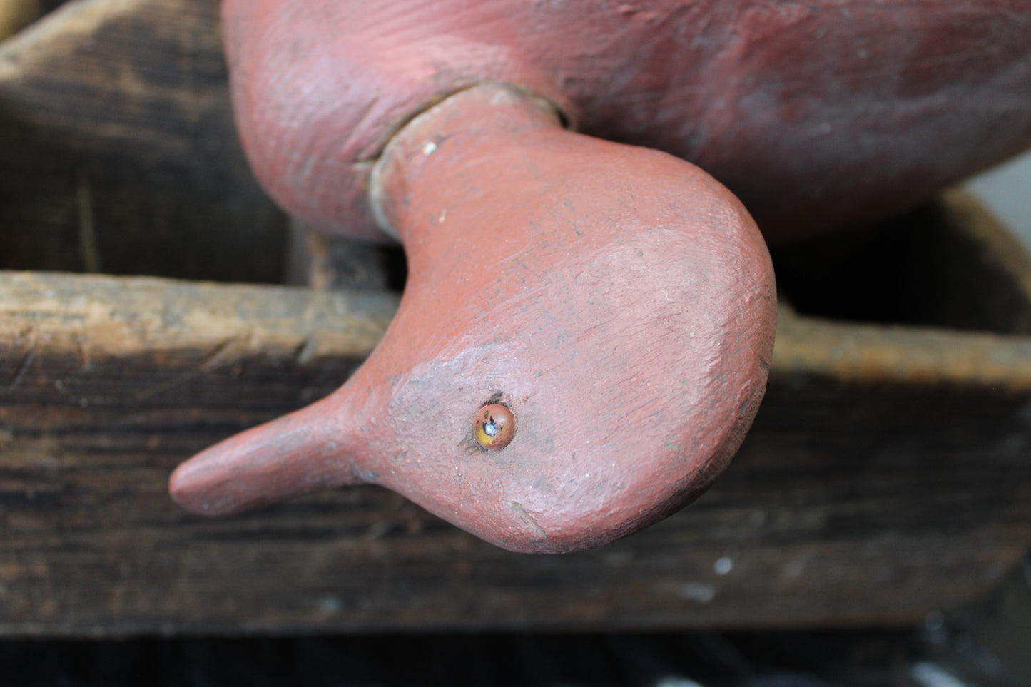 Hand carved Duck Decoy ~ Old - Wood Decoy - Rustic Decor