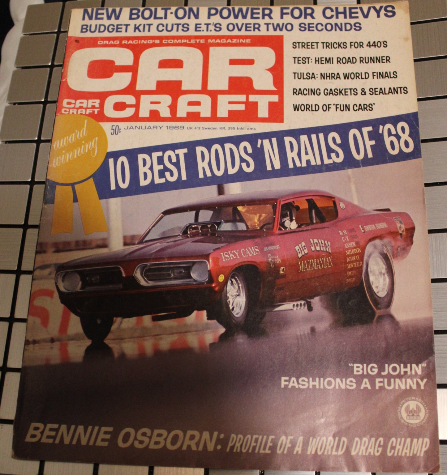 1969 CAR CRAFT from January 1969 - Big John - FORD - COBRA