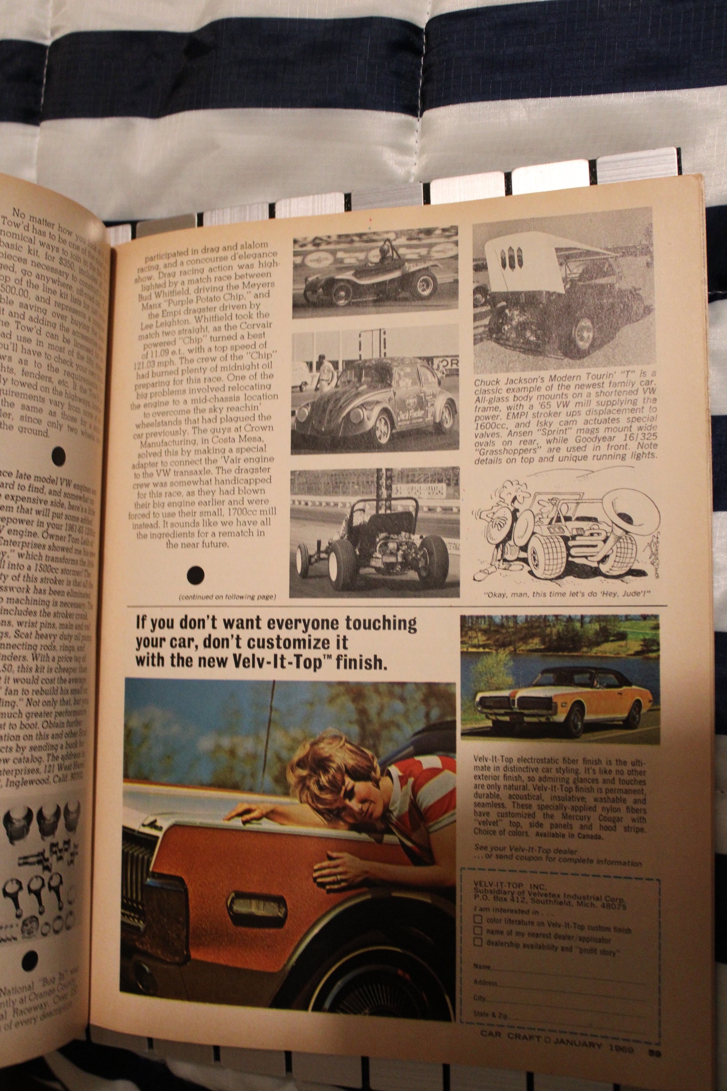 1969 CAR CRAFT from January 1969 - Big John - FORD - COBRA