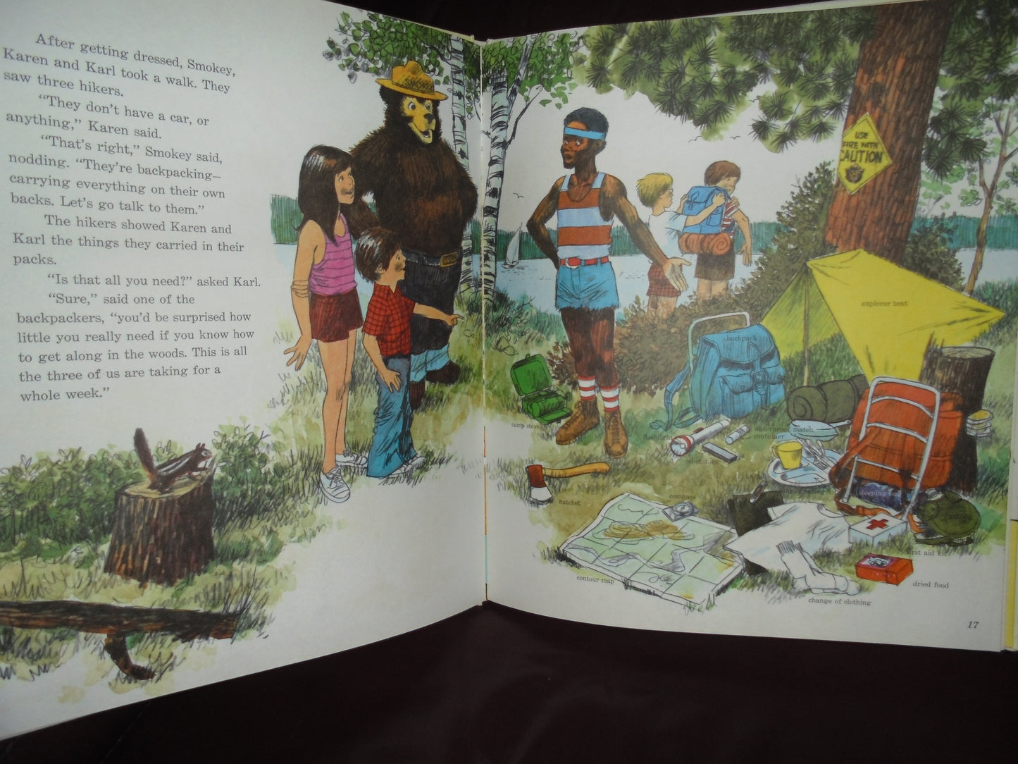 1976 SMOKEY BEAR'S CAMPING BOOK ISBN 0307157970