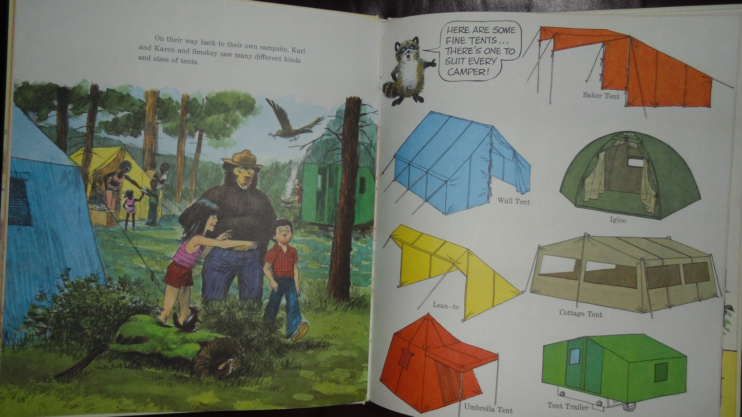 1976 SMOKEY BEAR'S CAMPING BOOK ISBN 0307157970