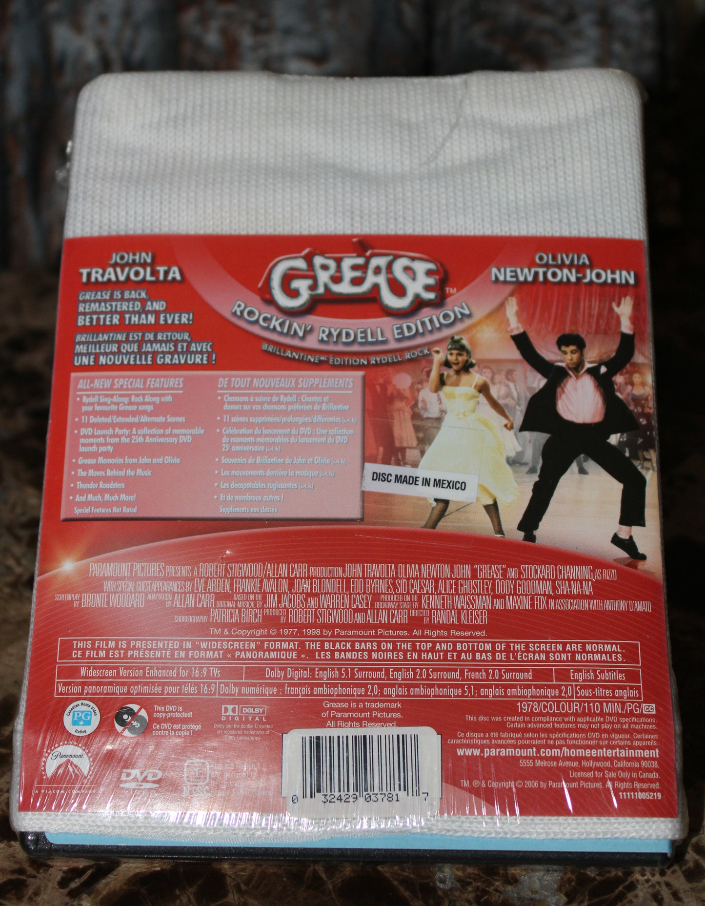 Grease DVD 2006 Rockin' Rydell Edition with Lettermen Sweater FACTORY SEALED